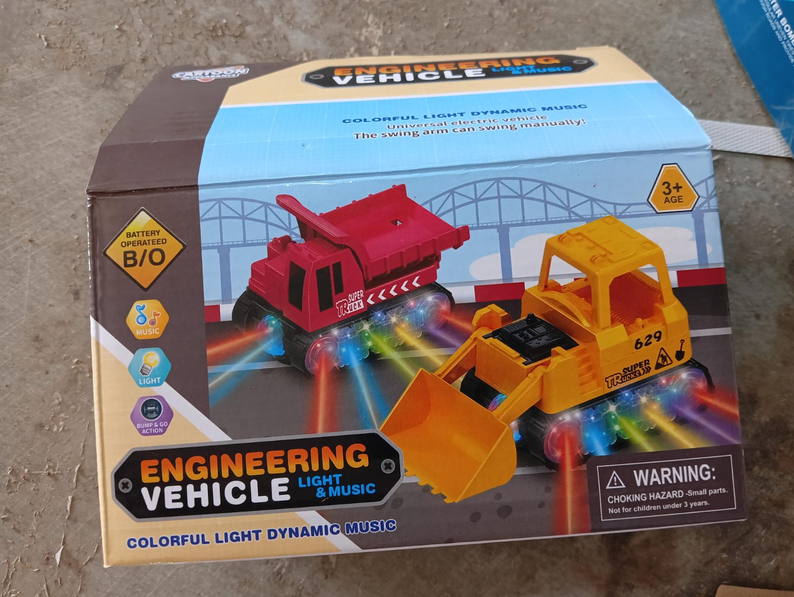 Engineering Vehicle Toys for Kids - Self-Driving Super Dump Truck Toy | Self-Driving Trucks, Engineering truck Electric Vehicle Toys boys birthday gift toys (1 Pc) - Bhavnagar Deodap