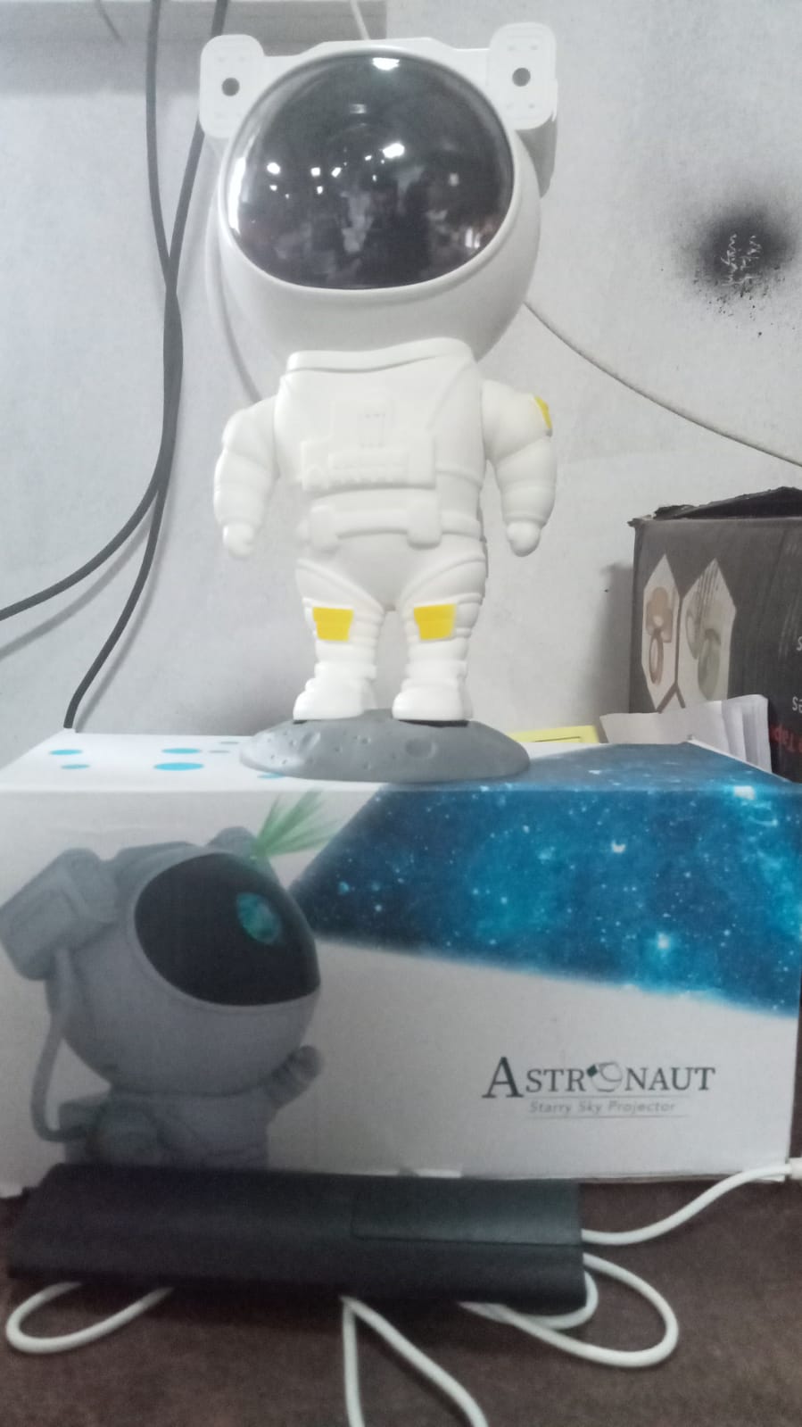 Robot Sky Space Stars Light Astronaut Galaxy Projector, Night lamp, Bedroom, Kids, Projector, Remote Control, Star Projector Will Take Children's to Explore The Vast Starry Sky for Adults, raksha bandhan, Diwali Gift - Bhavnagar Deodap