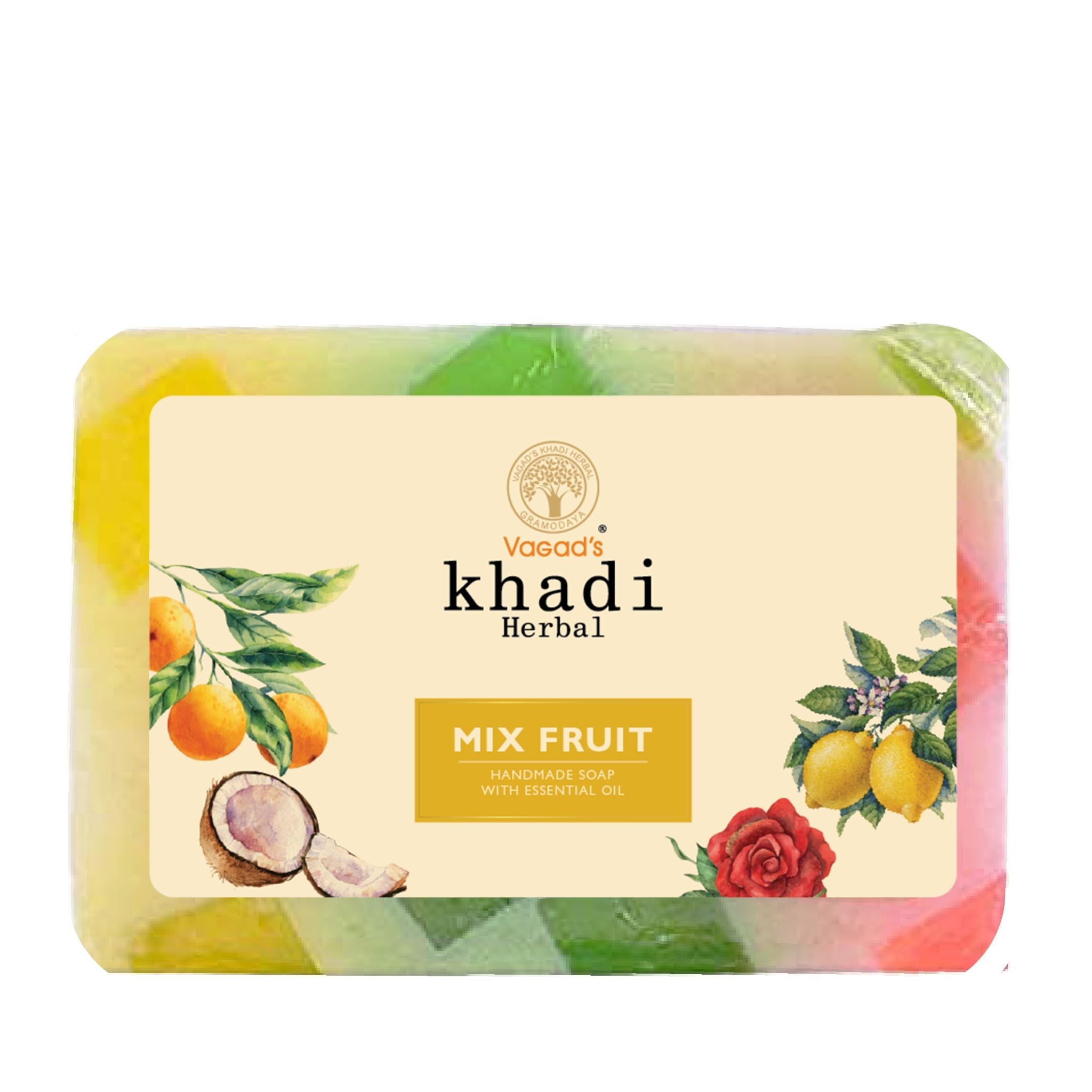 Khadi Mix Fruit Soap 125g - Bhavnagar Deodap