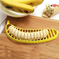 Banana Slicer- Perfect for Fruit Salads Handle Plastic Banana Fruit Slicer Cutter Chopper - Bhavnagar Deodap