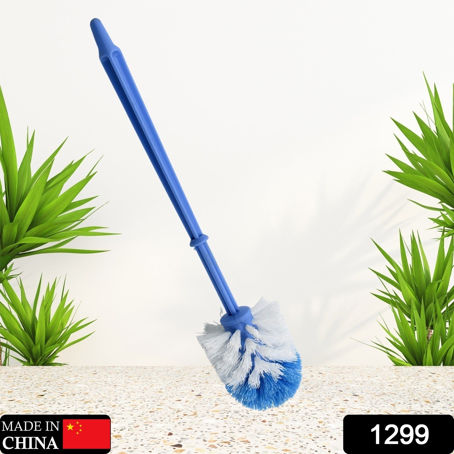 Plastic Round Toilet Cleaner Brush Plastic Bathroom Cleaner - Round Hockey Stick Shape Toilet Brush - Bhavnagar Deodap