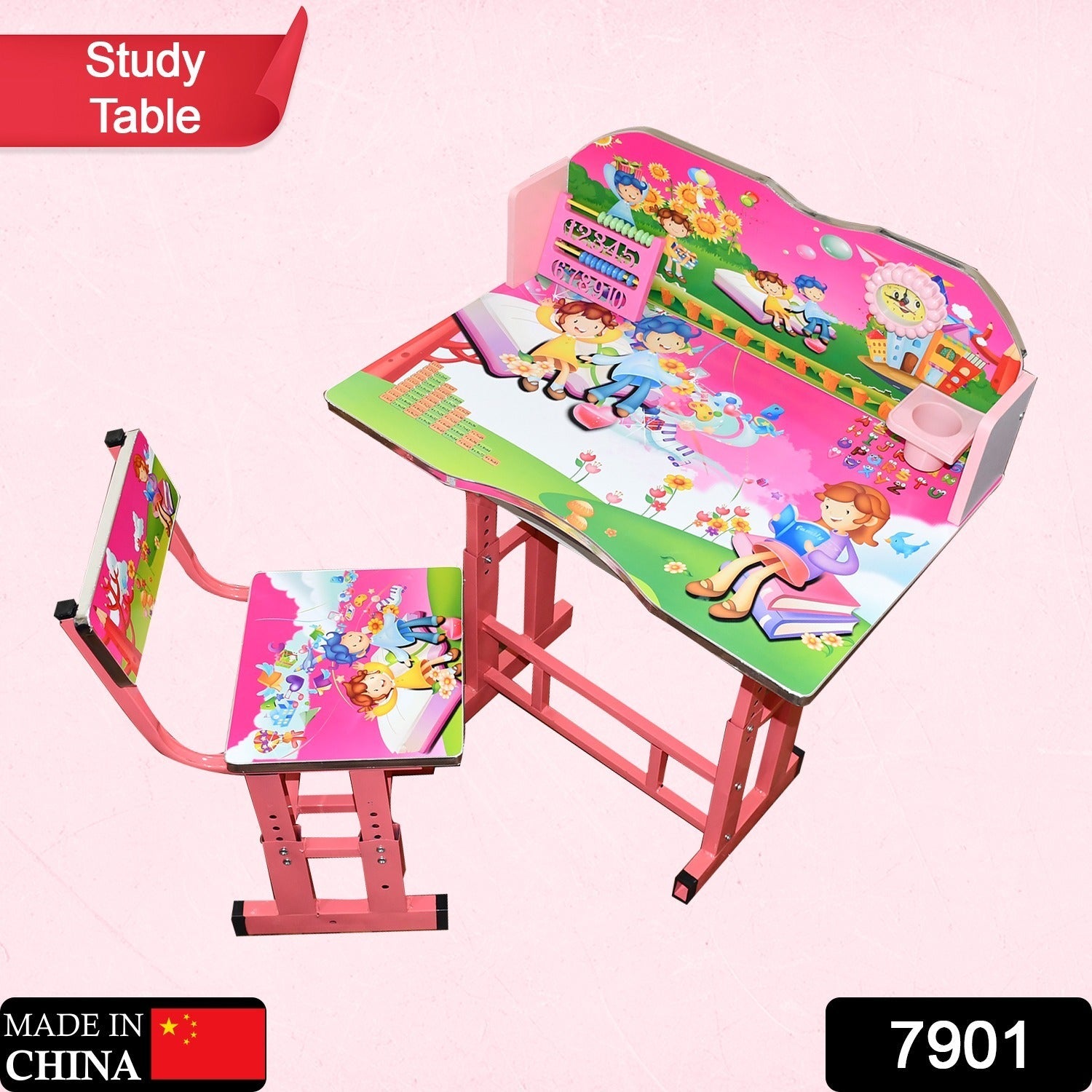 Multifunction Portable Study Table for Kids Table Chair Set for Kids Study Table with Chair for Work office, home - Bhavnagar Deodap