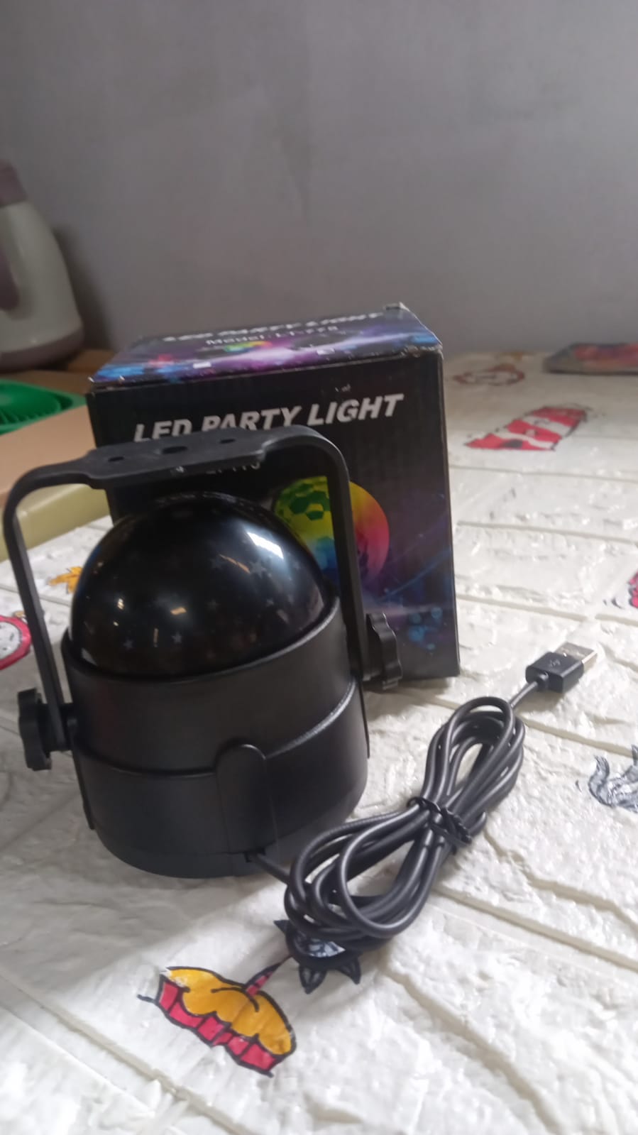 DJ Light Party Disco Light for Home Party, Led Disco Ball Colors Pattern & Modes Dancing Light for Room Rotating Bulb Magic Lights for Diwali, Wedding Holiday Party, Party Gift Kids Birthday - Bhavnagar Deodap