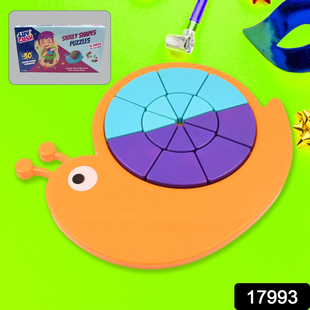 Toys Snail Puzzle Kids, Mini Travel Puzzle Games & Pre School Toys Develops Motor & Reasoning Skills STEM Educational Toy, Birthday Gifts 3 - 6 Year kids, Brain Games for Kids, Building Blocks for Kids (Mix Color) - Bhavnagar Deodap