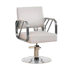 Modern Regular Chair with Hydraulic Lift for Home Office Hotel Cafe Chair (1 Unit Silver & Gold) - Bhavnagar Deodap