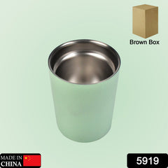 Vacuum Glass 304 Stainless Steel Home Office Lidless Anti-Scald Water Cup Drink Mug - Bhavnagar Deodap