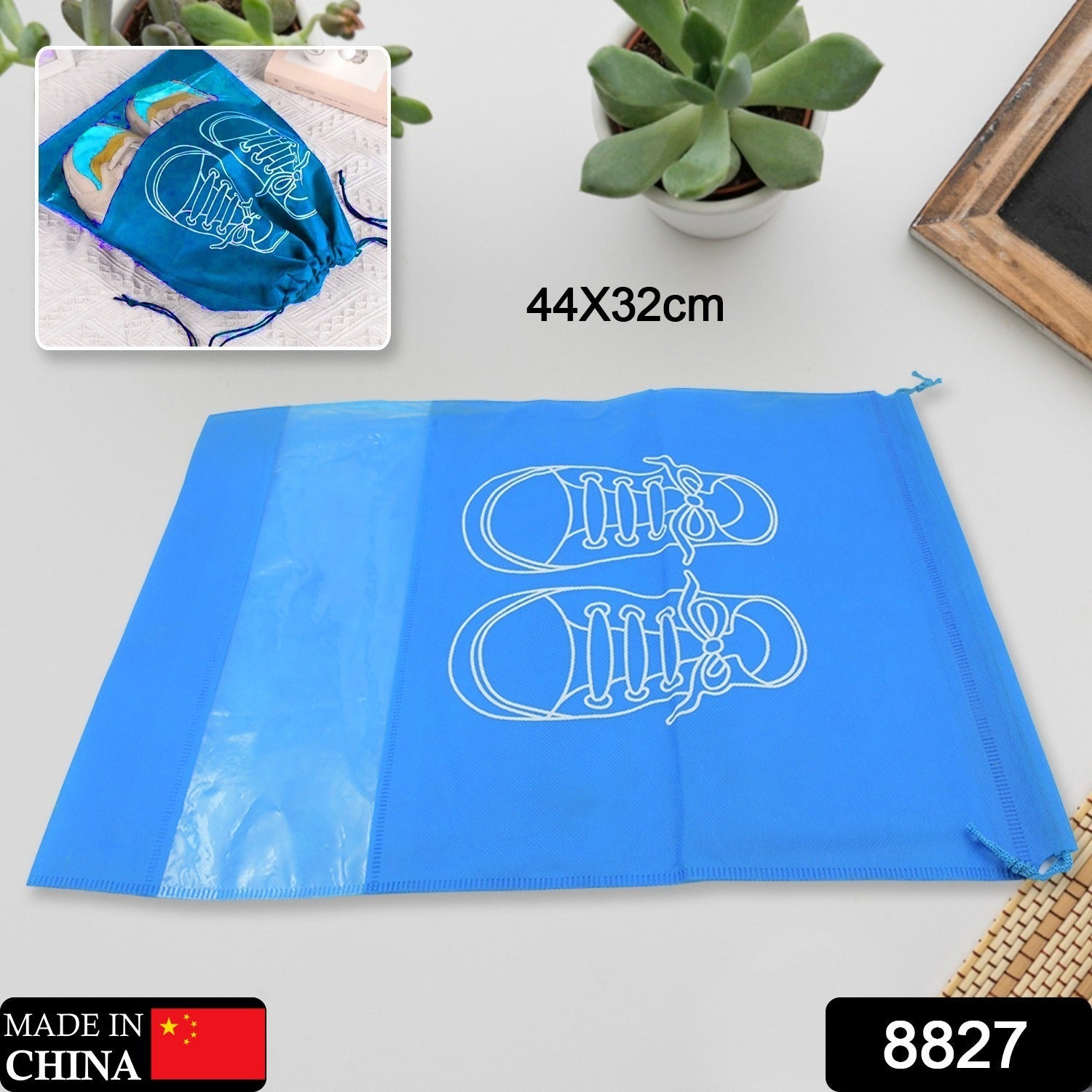 Beach Bag Shoes Storage Bag Closet Organizer Non-woven Travel Portable Bag Waterproof Pocket Clothing Classified Hanging Bag shoe bag luggage travel Portable Shoe Pouch Non Woven Transparent Window (1 Pc ) - Bhavnagar Deodap