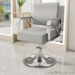 Modern Regular Chair with Hydraulic Lift for Home Office Hotel Cafe Chair (1 Unit Silver & Gold) - Bhavnagar Deodap