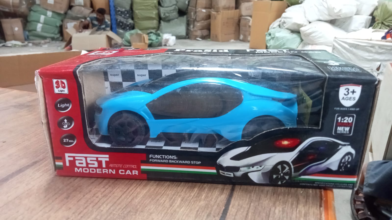 Remote Control Fast Modern Racing Car 3D Light with Go Forward And Backward - Bhavnagar Deodap