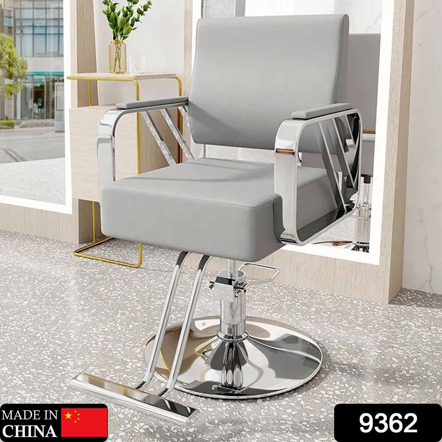 SALON CHAIR HYDRAULIC CHAIR FOR BUSINESS OR HOME, SIMPLICITY BARBER CHAIR SALON BEAUTY SPA SHAMPOO HAIR PROFESSIONAL HYDRAULIC STYLING CHAIR (SILVER 1 UNIT ) - Bhavnagar Deodap