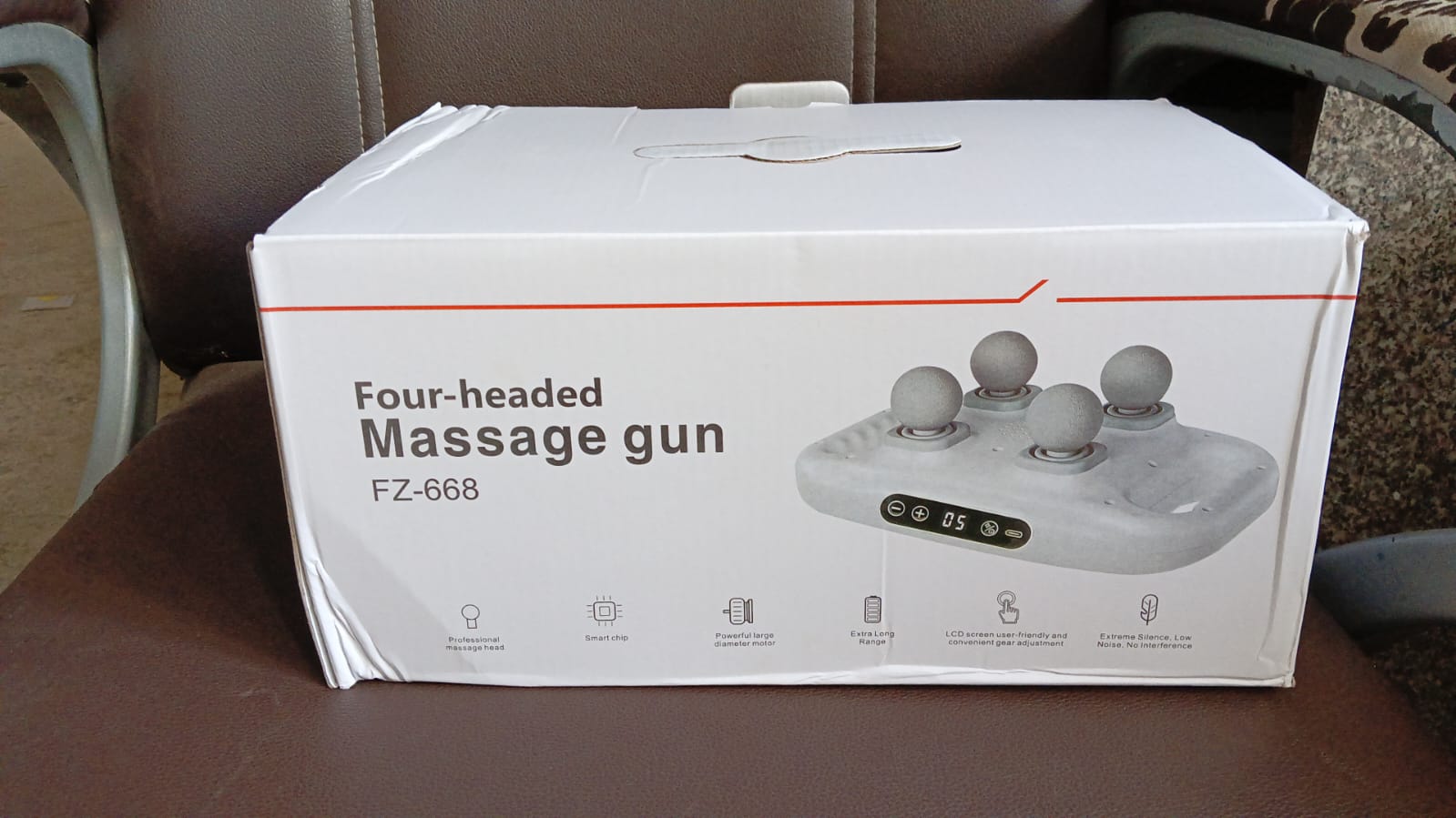 Handheld Full Body Massager 4-Head Massage Gun (1 Pc)