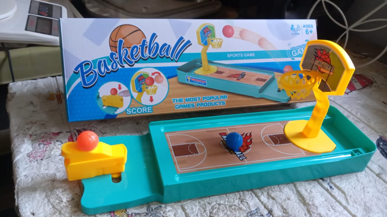 Mini Table Top Finger Basketball Game for Kids - Desktop Game for Kids & Adults, Basketball Finger Bowling Game, Fun Indoor Finger Bowling Game for Boys & Girls, Family Board Game - Bhavnagar Deodap