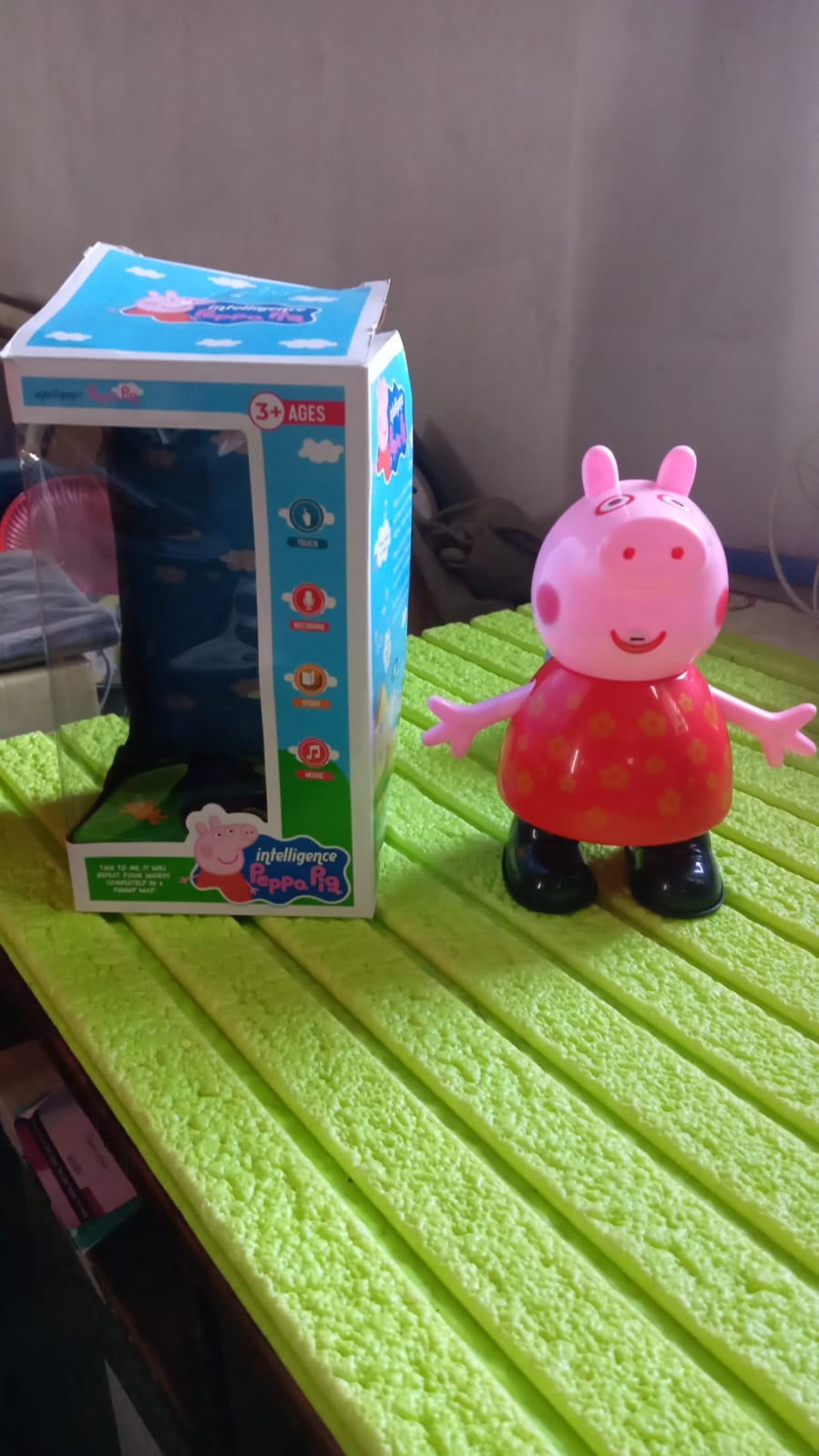 Pig Children Play toy, Pretend Play Toy Fun Gift for Kids, Movable Hands, Legs Pig Pretend Play Toy Set for Kids Children with Soft Rubber Material (1 Pc / Battery Not included) - Bhavnagar Deodap