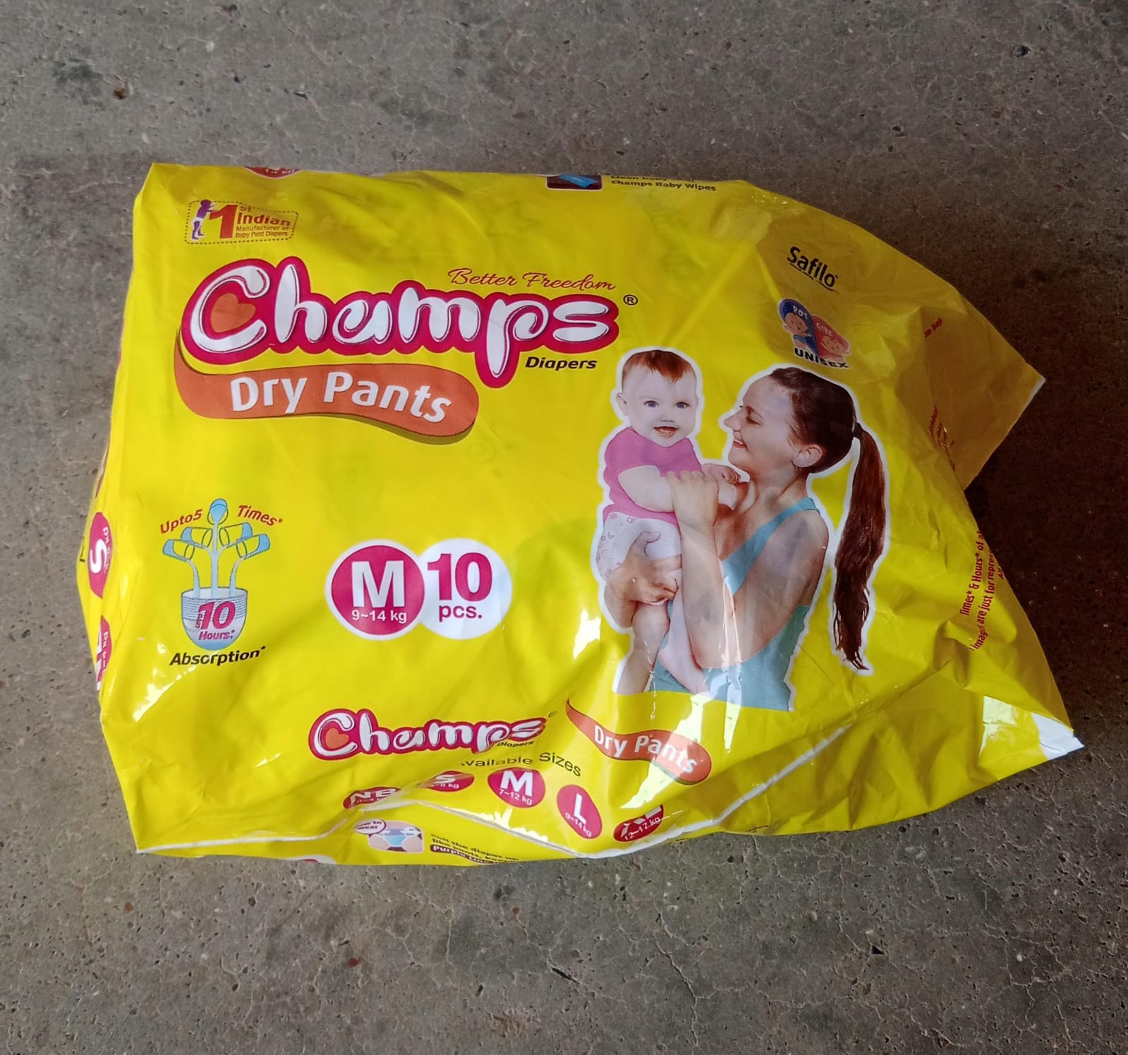 Travel Must-Have: Champs Medium Diaper Pants (10 Pcs) - Leakproof - Bhavnagar Deodap