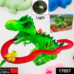 Children Electric Tracks Climb Stair Dinosaur Toys Glowing With Sound Kid Toy Animals Model Interactive Toys - Bhavnagar Deodap