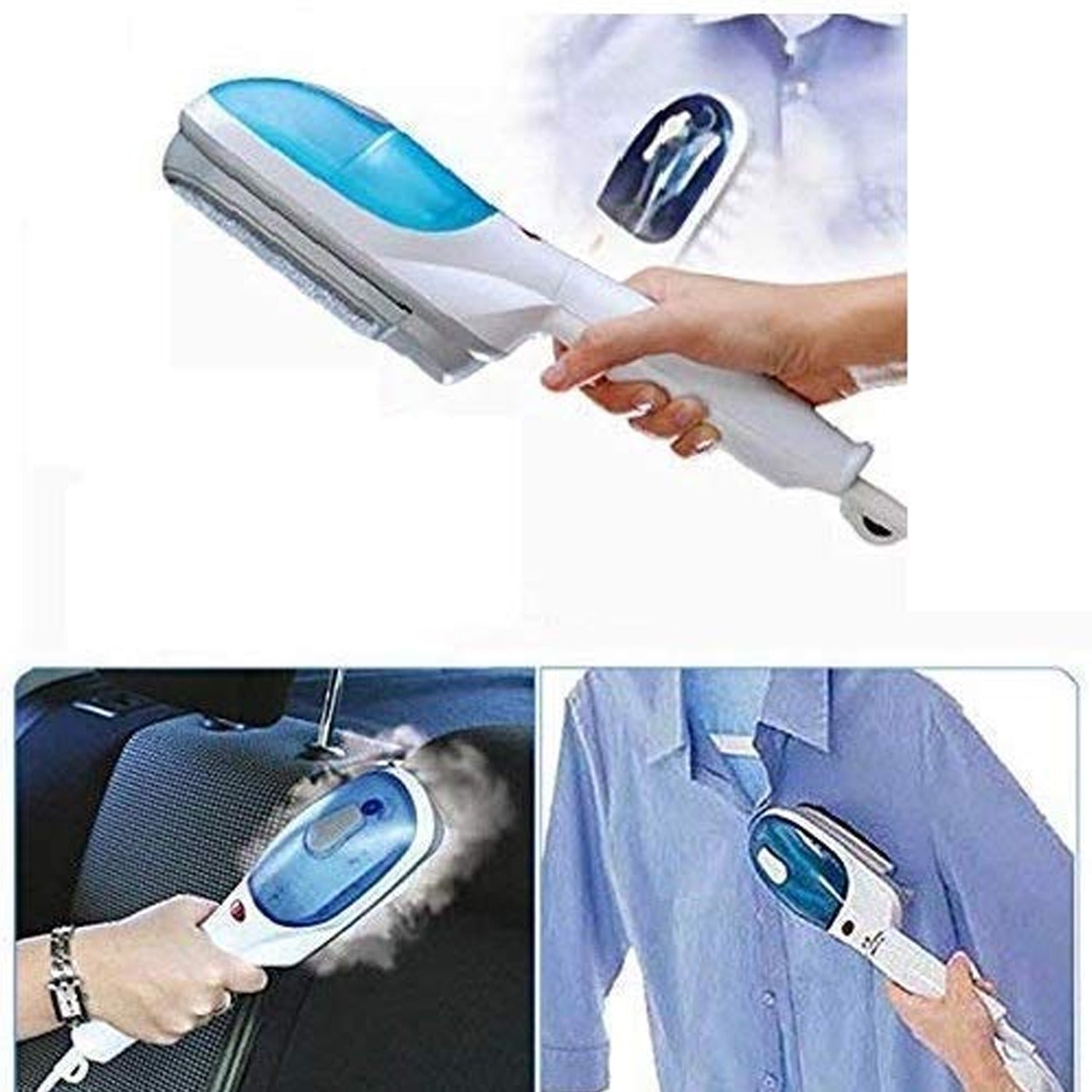 Portable ironing machine,1 Set Steam Iron Hand Held Crease Removal Portable Ironing Clothes ABS Brush Plush Toy Garment Steamer for Home Steam Iron, for Clothes, Travel Steamer - Bhavnagar Deodap