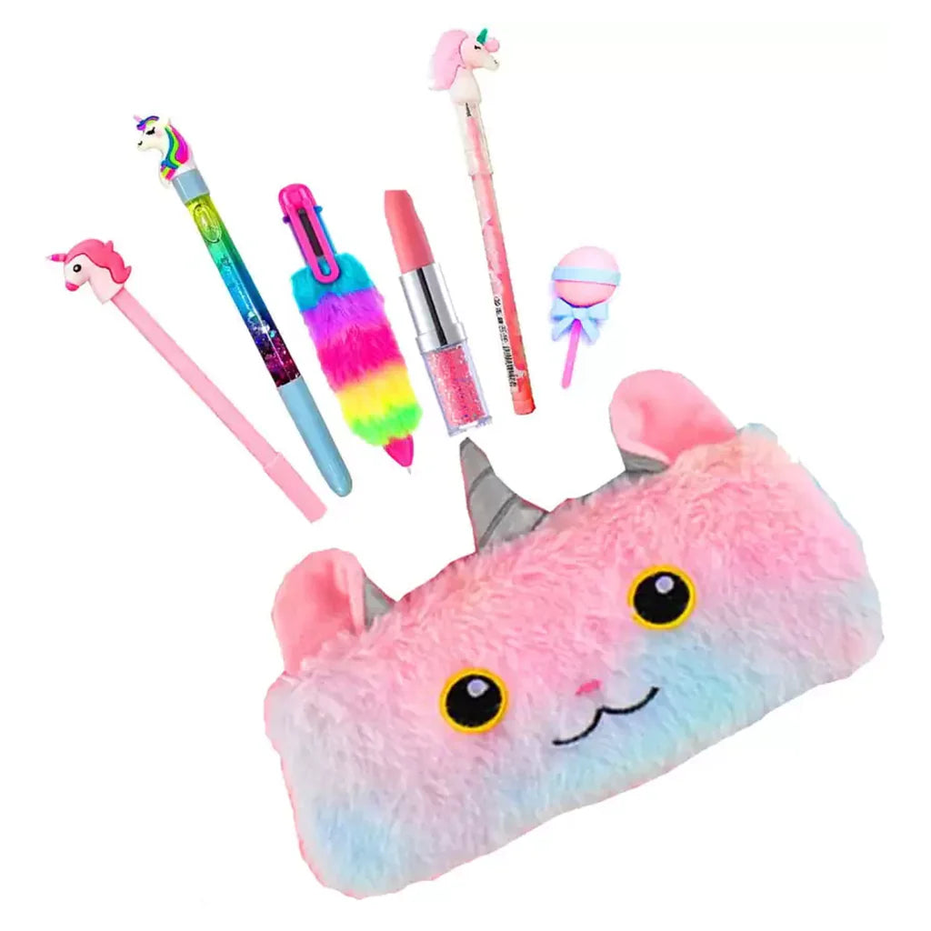 Unicorn Pencil Pouch Pencil Pouch Storage Bag Soft Cute Pouches Cotton Pouch - Bhavnagar Deodap