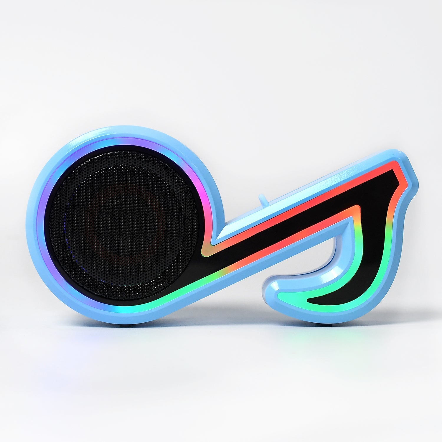 Mini Portable Music Note Shape Speaker Subwoofer Colorful Musical Note LED Lighting Sound For Creatives Gift Computer Phone Sound Equipment Bluetooth speaker (Media Player) - Bhavnagar Deodap