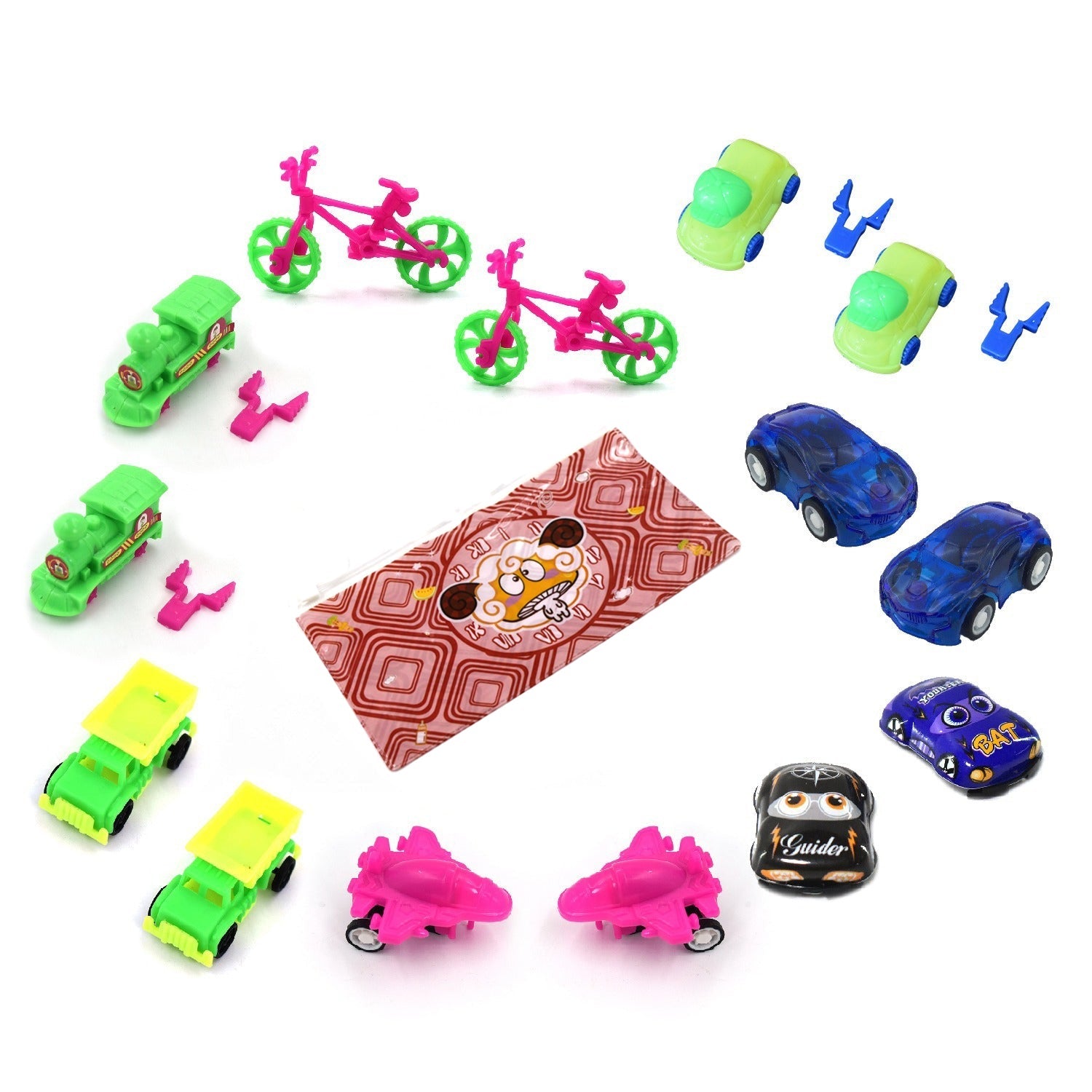 Toys for Kids Friction Powered Vehicle Toy for Baby Push & Go Toys Combo Set for Boys & Girls ( Pack of 15) - Bhavnagar Deodap