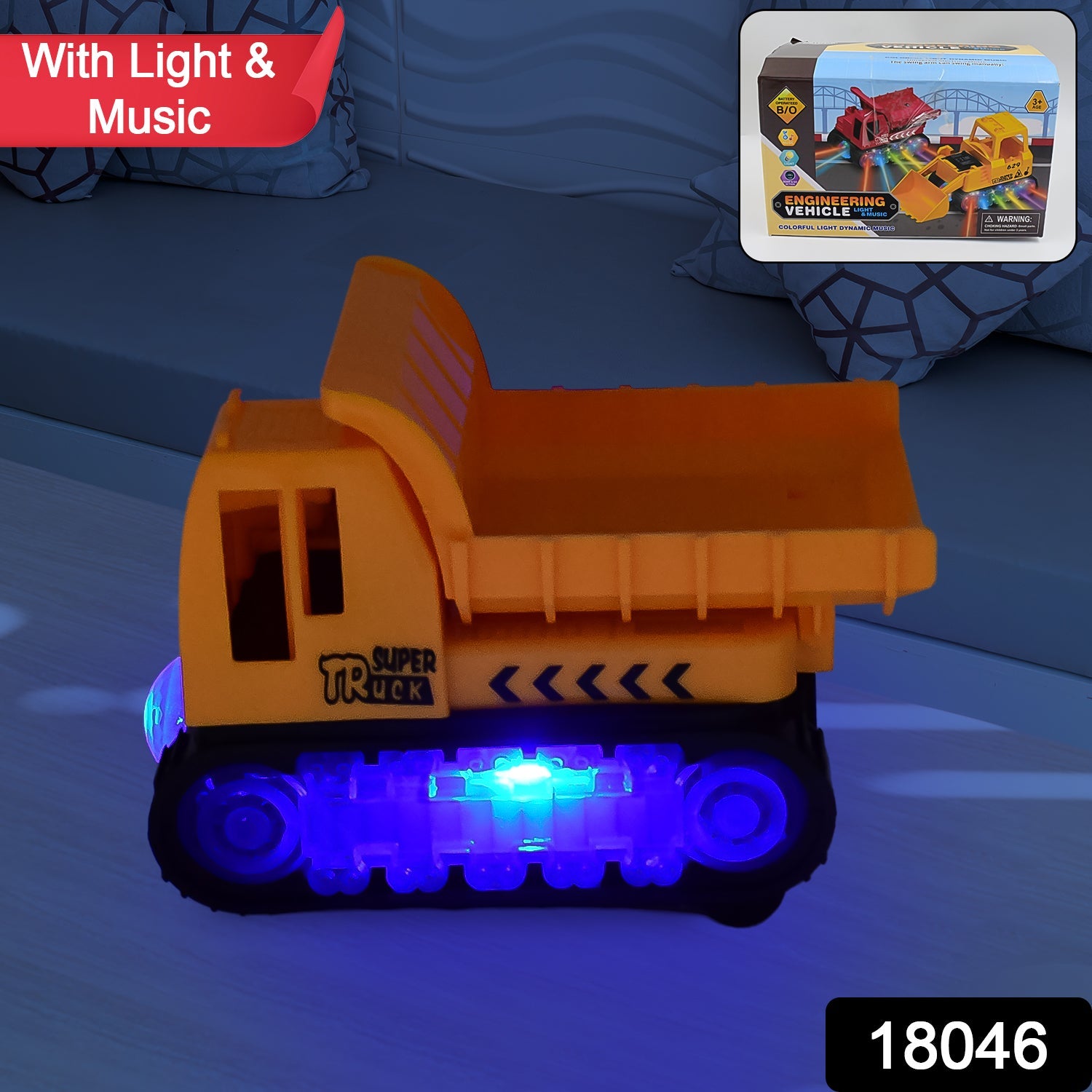 Engineering Vehicle Toys for Kids - Self-Driving Super Dump Truck Toy | Self-Driving Trucks, Engineering truck Electric Vehicle Toys boys birthday gift toys (1 Pc) - Bhavnagar Deodap