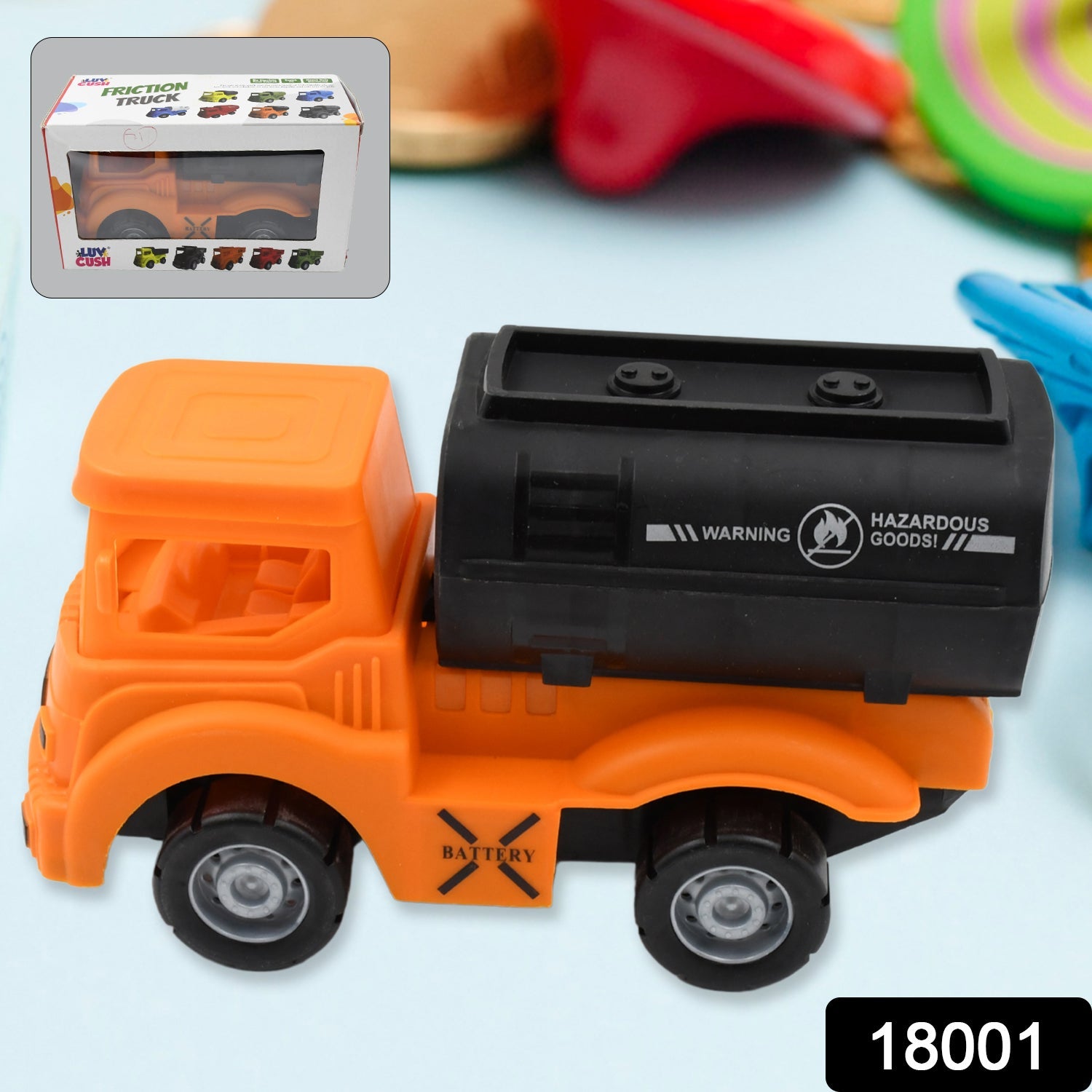 Tanker Truck Toys for Kids, friction power Vehicles Toy Truck, Plastic Truck, Friction Power Toy Trucks For Boys Girls, & Kids (1 Pc / Mix Color) - Bhavnagar Deodap