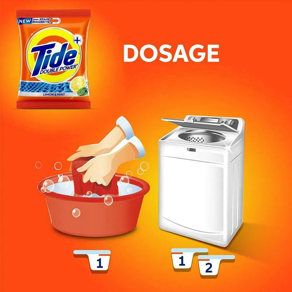 Tide Plus Lemon & Mint Detergent Powder 6 kg (Get 2 kg Free) - Bhavnagar Deodap